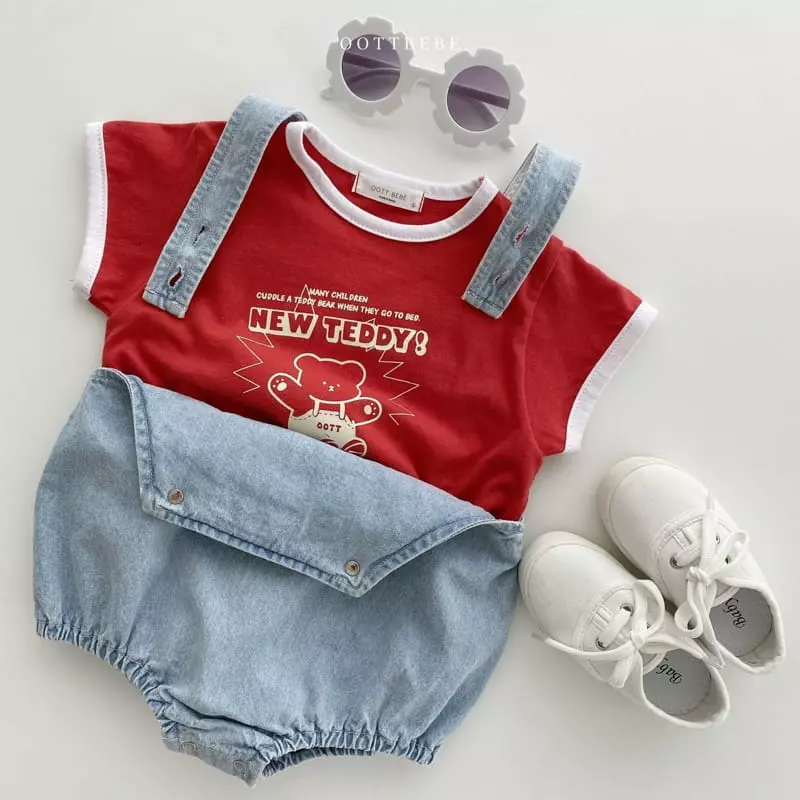 Oott Bebe - Korean Baby Fashion - #babygirlfashion - New Teddy Bodysuit - 9