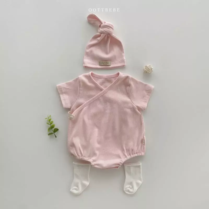 Oott Bebe - Korean Baby Fashion - #babygirlfashion - Ade Rib Benet Bodysuit - 7