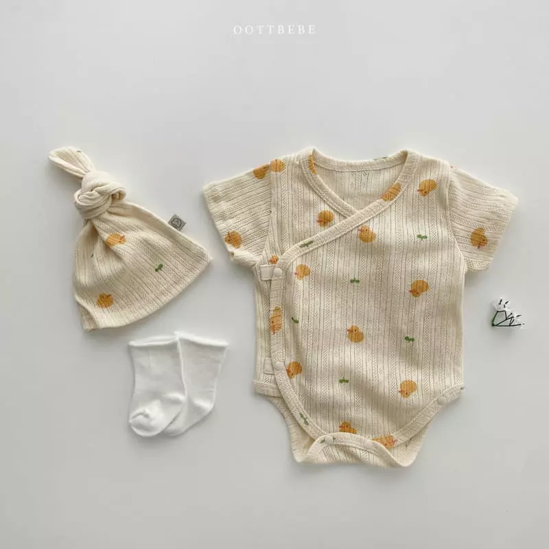 Oott Bebe - Korean Baby Fashion - #babylifestyle - Jue Jue Jacquard Benet Bodysuit - 12
