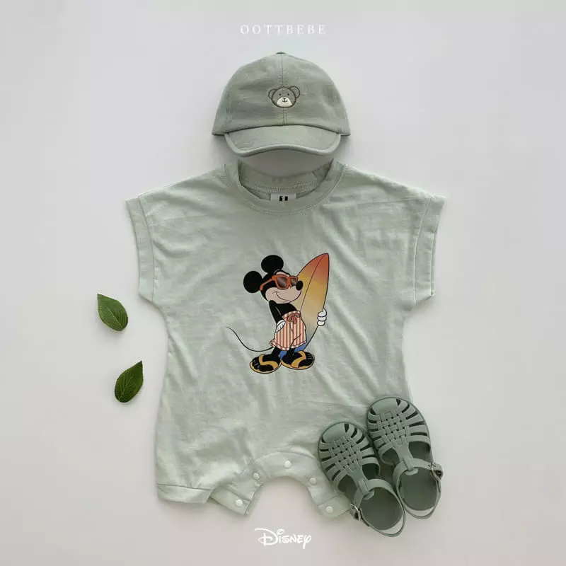 Oott Bebe - Korean Baby Fashion - #babylifestyle - Disney Surfing Bodysuit - 12