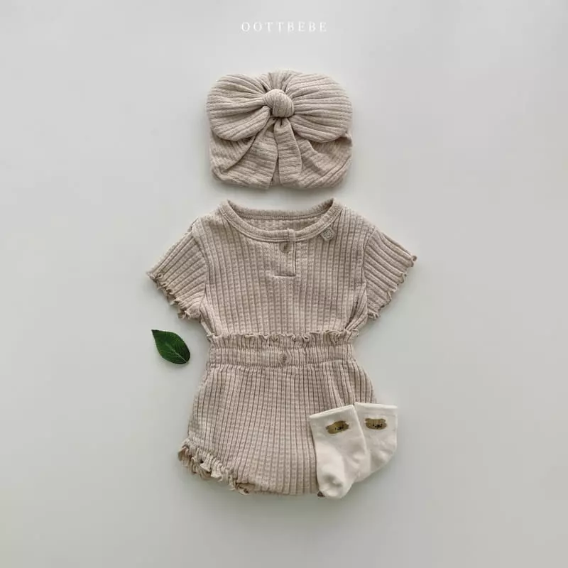 Oott Bebe - Korean Baby Fashion - #babylifestyle - Wave Bloomer Top Bottom Set - 10