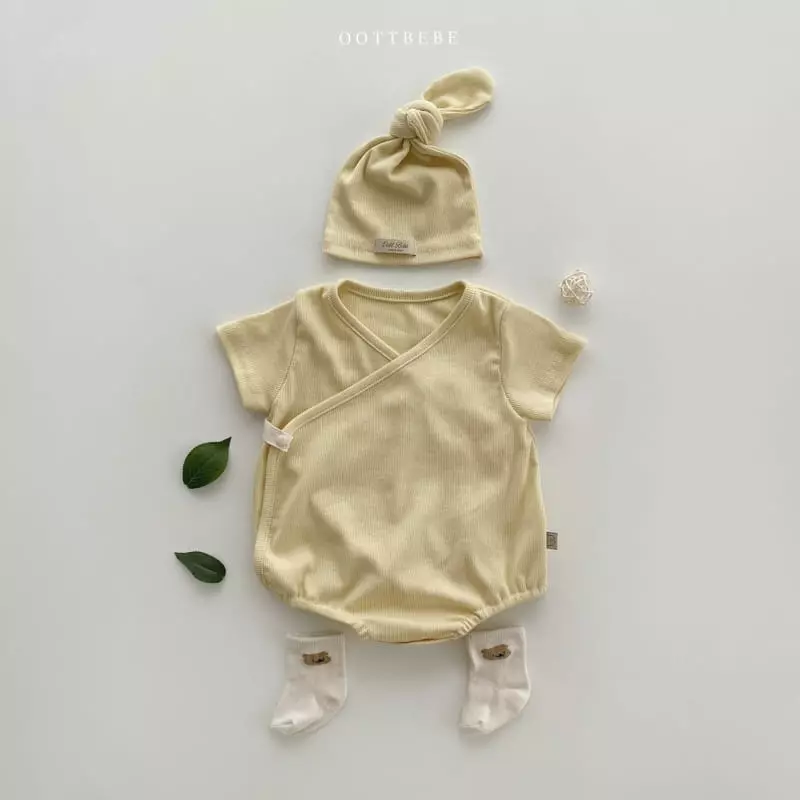 Oott Bebe - Korean Baby Fashion - #babyoninstagram - Ade Rib Benet Bodysuit - 9