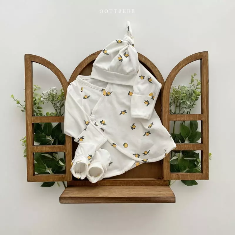 Oott Bebe - Korean Baby Fashion - #babyoninstagram - Ah Chu Benet with Bonnet - 3
