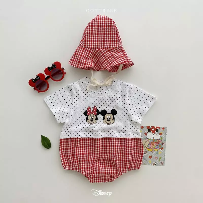 Oott Bebe - Korean Baby Fashion - #babyoninstagram - Disney Check Bodysuit - 12