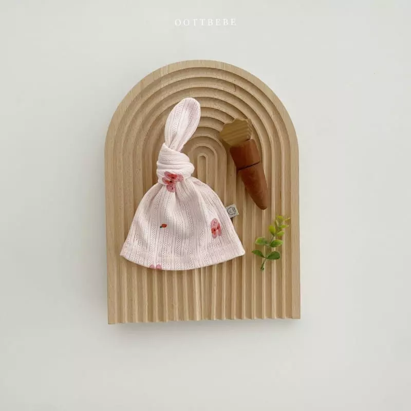 Oott Bebe - Korean Baby Fashion - #babyoutfit - Jue Jue Jacquard Bonnet - 2