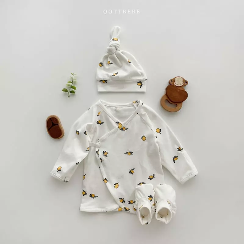 Oott Bebe - Korean Baby Fashion - #babyoutfit - Ah Chu Benet with Bonnet - 6