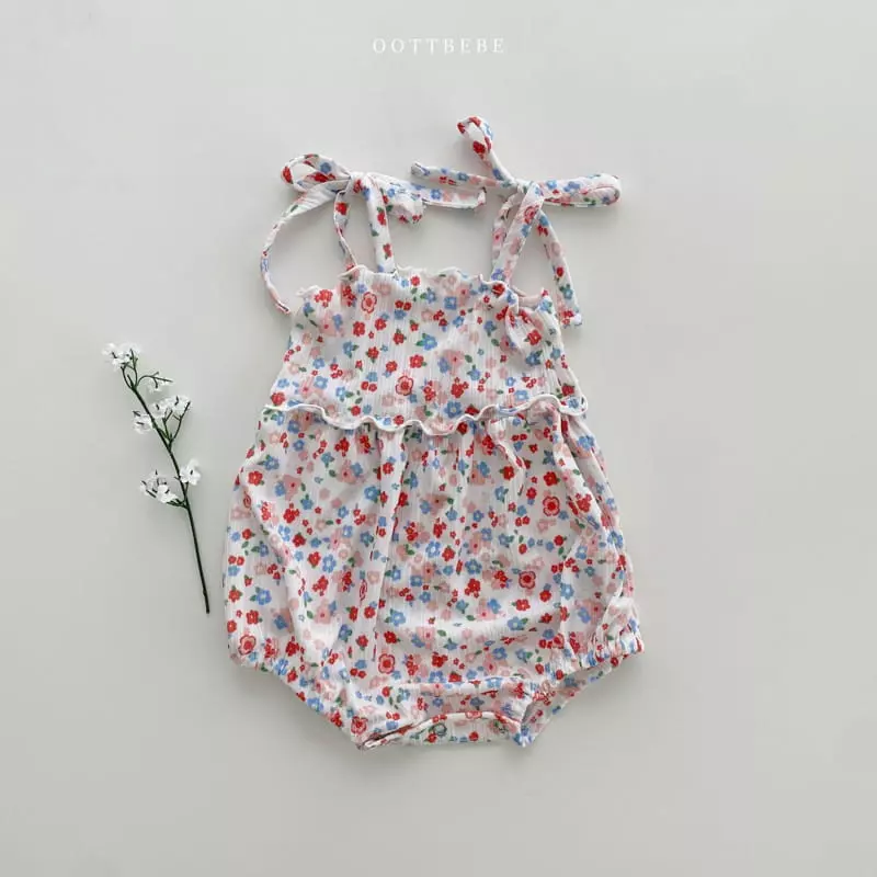 Oott Bebe - Korean Baby Fashion - #onlinebabyboutique - Sharlang Petit Bodysuit - 2