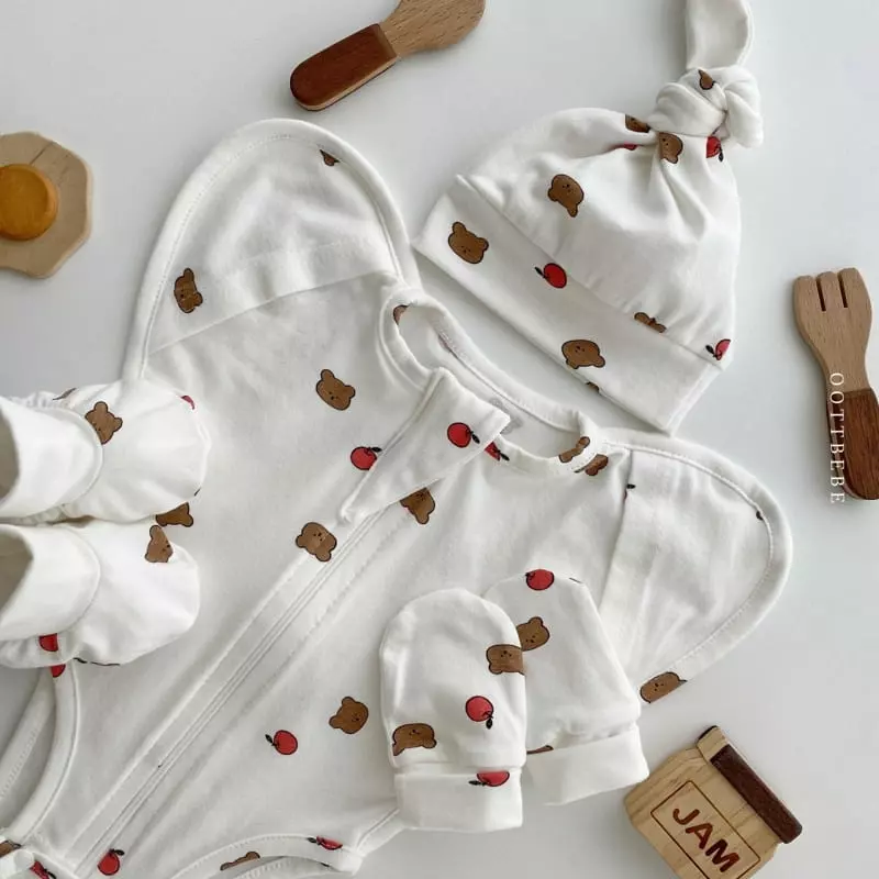 Oott Bebe - Korean Baby Fashion - #onlinebabyshop - Ah Chu Bonnet - 12