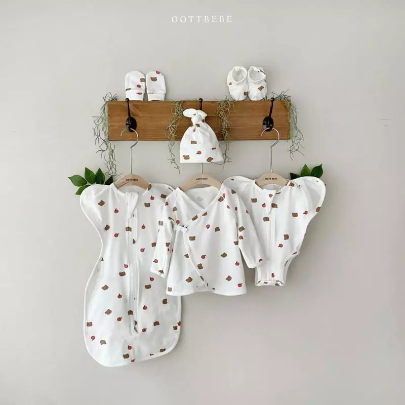 Oott Bebe - Korean Baby Fashion - #onlinebabyshop - Ah Chu Benet with Bonnet - 9
