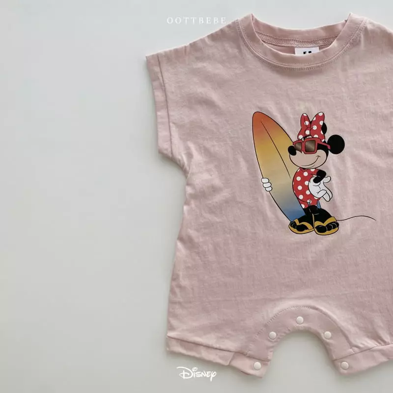 Oott Bebe - Korean Baby Fashion - #onlinebabyboutique - Disney Surfing Bodysuit - 4