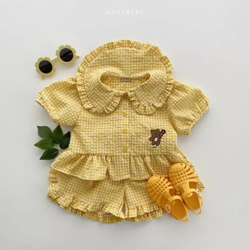 Oott Bebe - Korean Children Fashion - #Kfashion4kids - Flower Bear Frill Shorts - 9