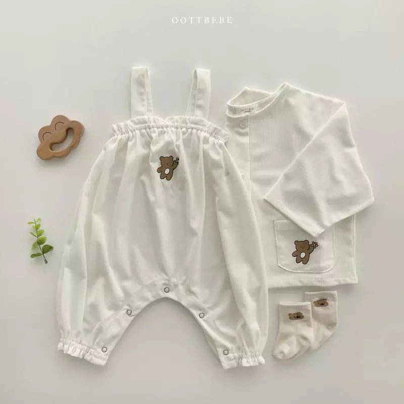 Oott Bebe - Korean Children Fashion - #Kfashion4kids - Pinwheel Pleats Bodysuit - 3