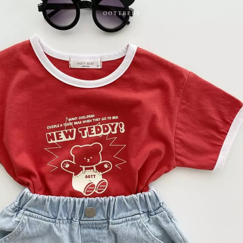 Oott Bebe - Korean Children Fashion - #childofig - New Teddy Tee - 4