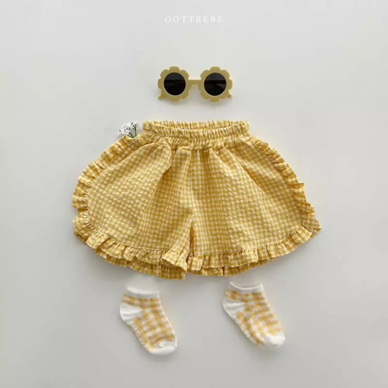 Oott Bebe - Korean Children Fashion - #childrensboutique - Flower Bear Frill Shorts - 2