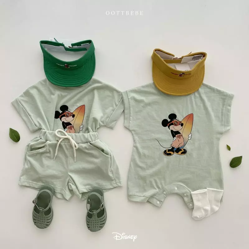 Oott Bebe - Korean Children Fashion - #designkidswear - Disney Surfing Top Bottom Set - 10