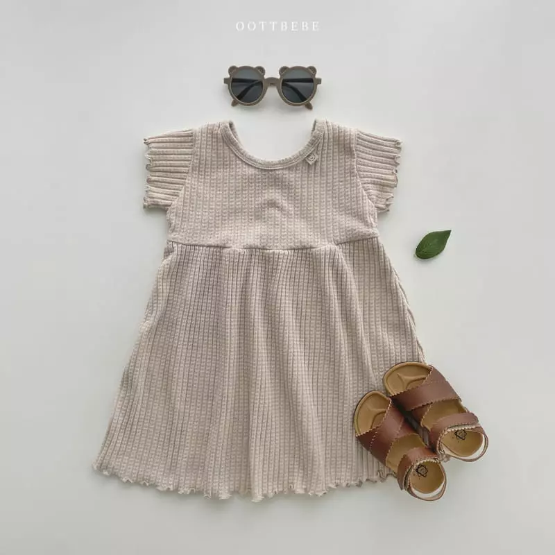Oott Bebe - Korean Children Fashion - #childrensboutique - Wave One-piece - 4