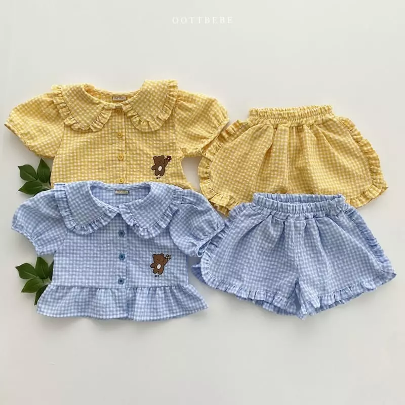 Oott Bebe - Korean Children Fashion - #fashionkids - Flower Bear Frill Shorts - 5
