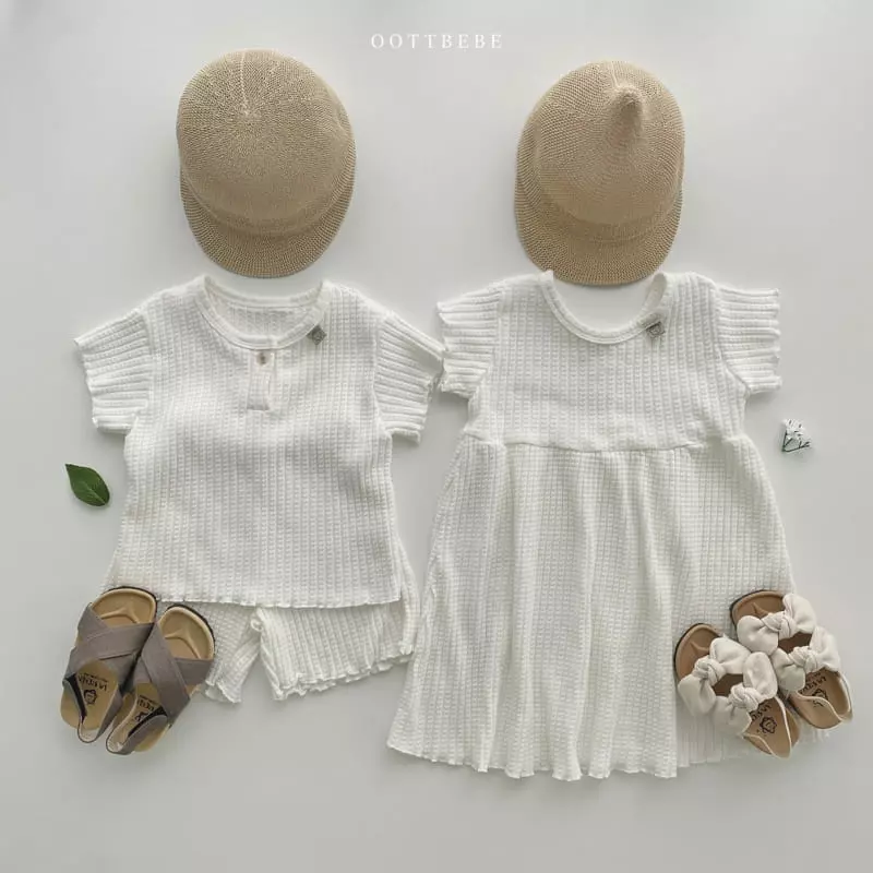 Oott Bebe - Korean Children Fashion - #fashionkids - Wave One-piece - 6
