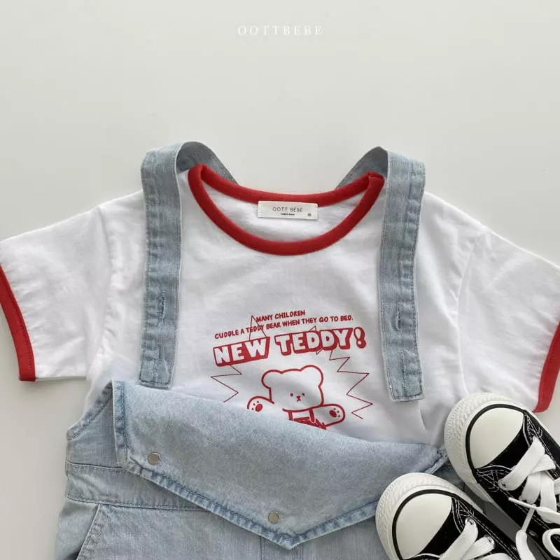 Oott Bebe - Korean Children Fashion - #kidsshorts - New Teddy Tee - 8