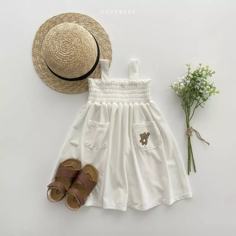 Oott Bebe - Korean Children Fashion - #kidsshorts - Pinwheel Pleats One-piece