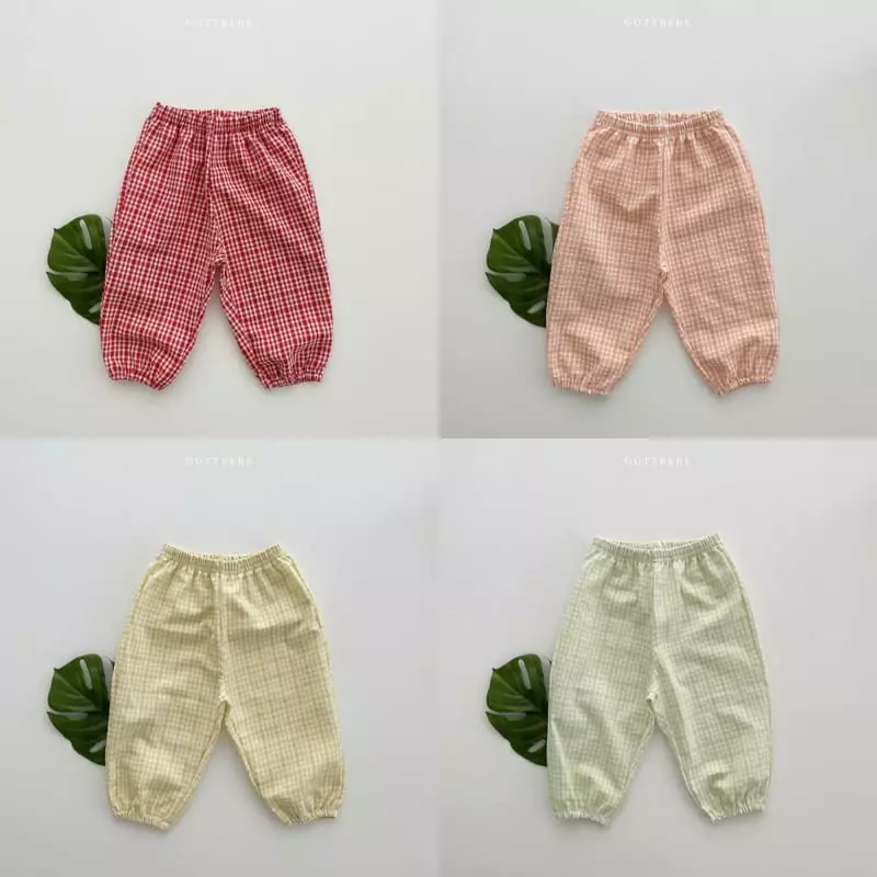 Oott Bebe - Korean Children Fashion - #kidsstore - Check Pants - 9