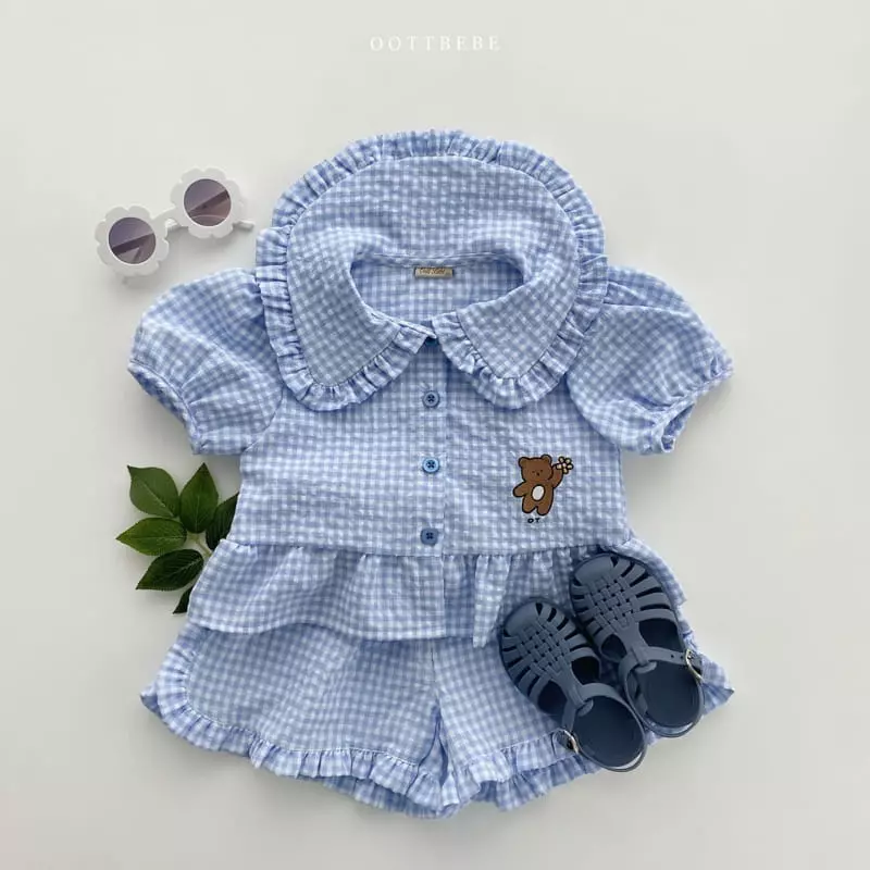Oott Bebe - Korean Children Fashion - #kidzfashiontrend - Flower Bear Frill Shorts - 8