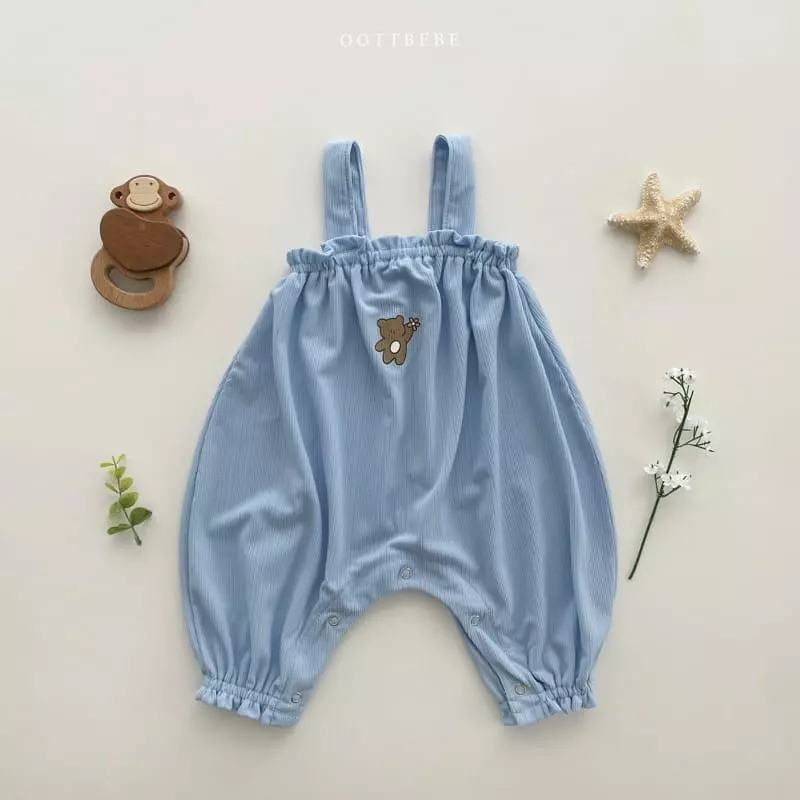 Oott Bebe - Korean Children Fashion - #kidzfashiontrend - Pinwheel Pleats Bodysuit - 2