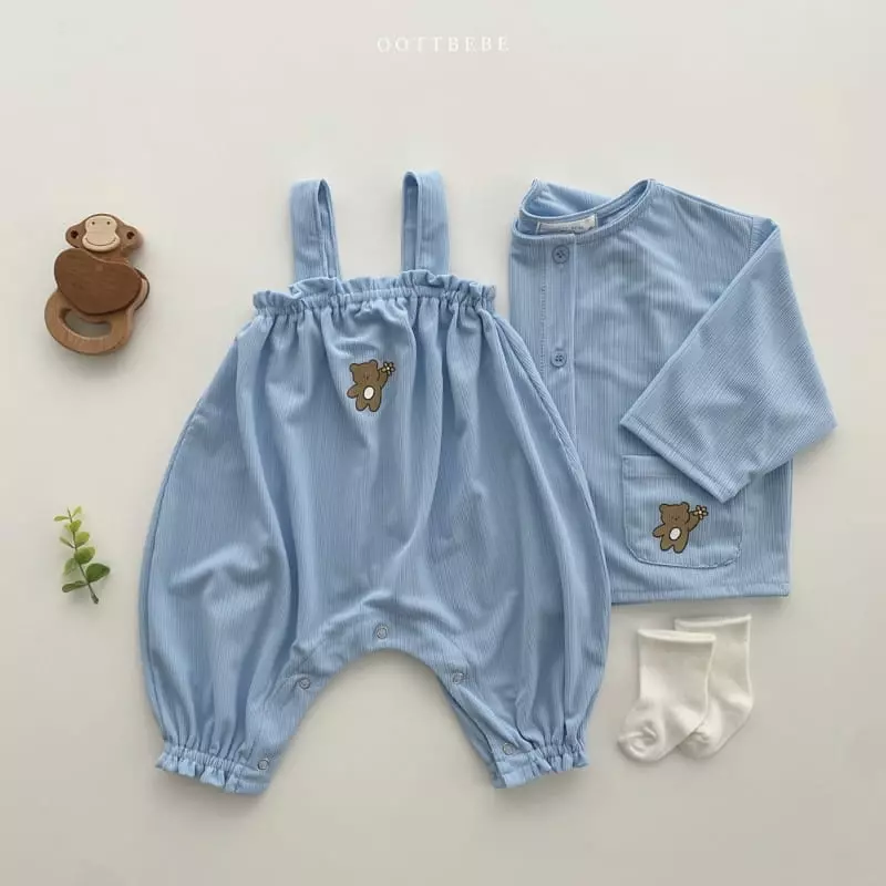 Oott Bebe - Korean Children Fashion - #Kfashion4kids - Pinwheel Pleats Bodysuit - 4