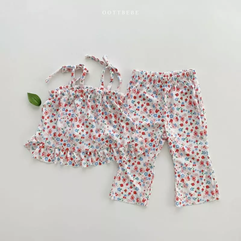 Oott Bebe - Korean Children Fashion - #littlefashionista - Sarlang Petit Top Bottom Set