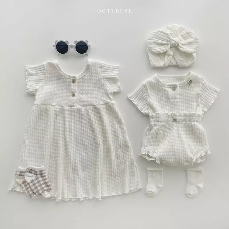 Oott Bebe - Korean Children Fashion - #littlefashionista - Wave One-piece - 11