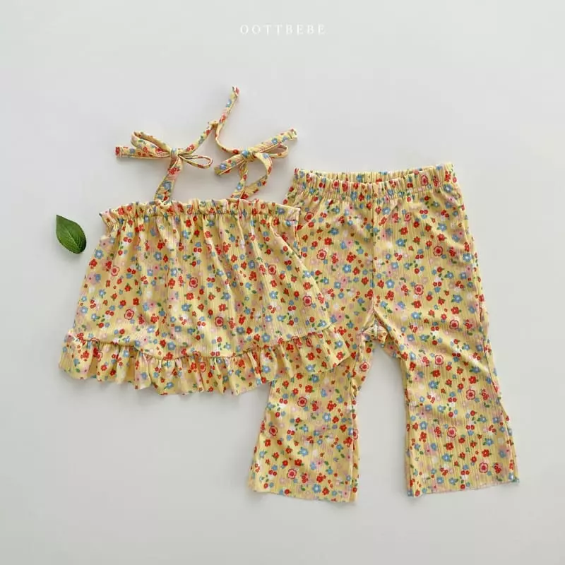 Oott Bebe - Korean Children Fashion - #magicofchildhood - Sarlang Petit Top Bottom Set - 2