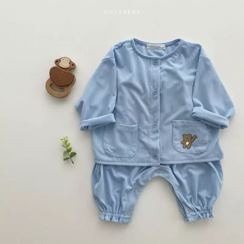 Oott Bebe - Korean Children Fashion - #minifashionista - Pinwheel Pleats Bodysuit - 6
