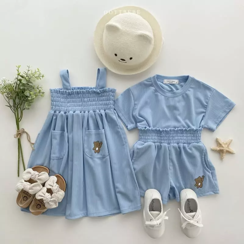 Oott Bebe - Korean Children Fashion - #prettylittlegirls - Pinwheel Pleats One-piece - 8