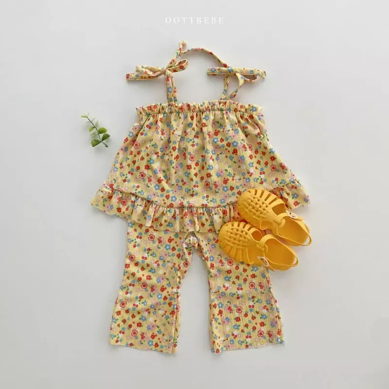 Oott Bebe - Korean Children Fashion - #minifashionista - Sarlang Petit Top Bottom Set - 4