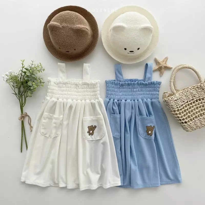Oott Bebe - Korean Children Fashion - #stylishchildhood - Pinwheel Pleats One-piece - 11