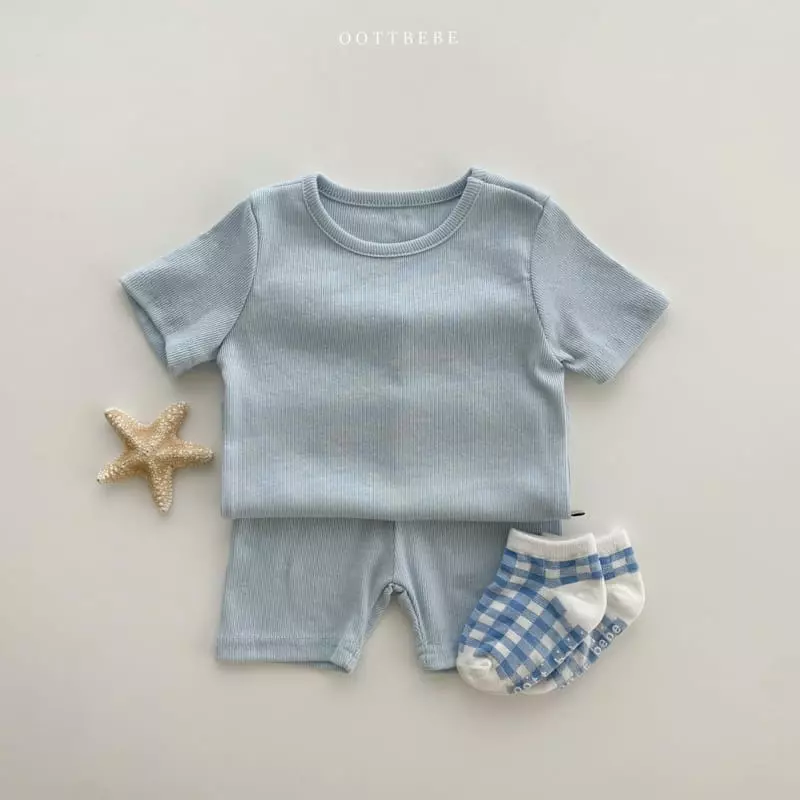 Oott Bebe - Korean Children Fashion - #stylishchildhood - Ade Rib Easywear - 5