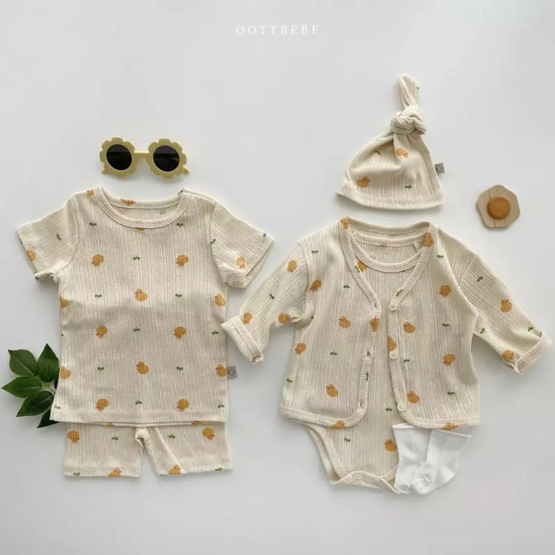 Oott Bebe - Korean Children Fashion - #todddlerfashion - Jue Jue Jacquard Easywear - 7