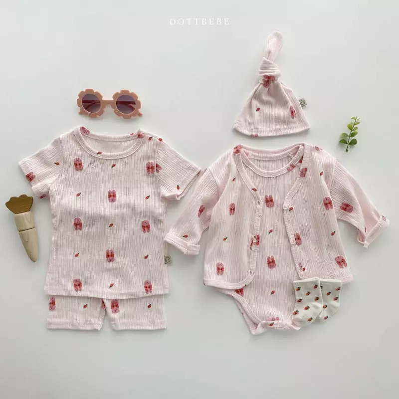 Oott Bebe - Korean Children Fashion - #toddlerclothing - Jue Jue Jacquard Easywear - 8