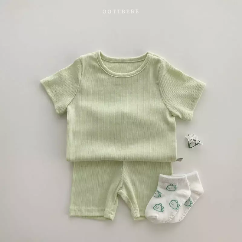 Oott Bebe - Korean Children Fashion - #todddlerfashion - Ade Rib Easywear - 4