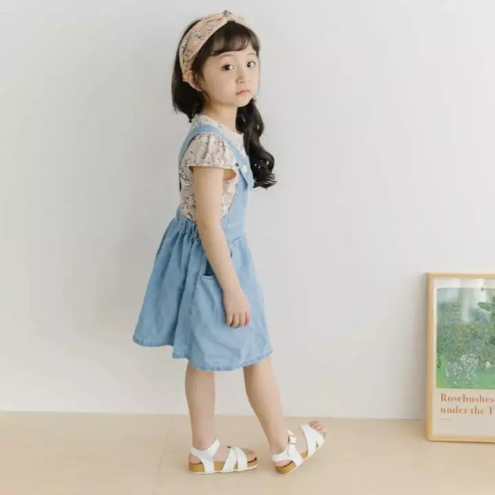 Orange Mom - Korean Children Fashion - #kidsstore - Denim Dungarees