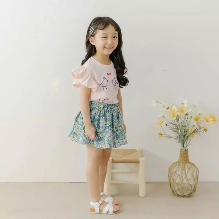 Orange Mom - Korean Children Fashion - #minifashionista - Hear Bird Tee