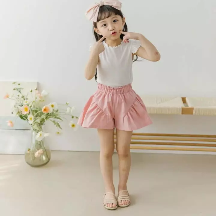 Orange Mom - Korean Children Fashion - #minifashionista - Shirring Skirt Pants - 2