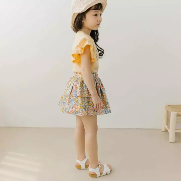 Orange Mom - Korean Children Fashion - #minifashionista - Flower Cancan Skirt