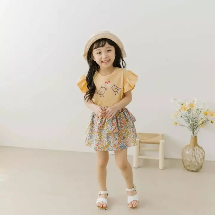 Orange Mom - Korean Children Fashion - #prettylittlegirls - Hear Bird Tee - 2