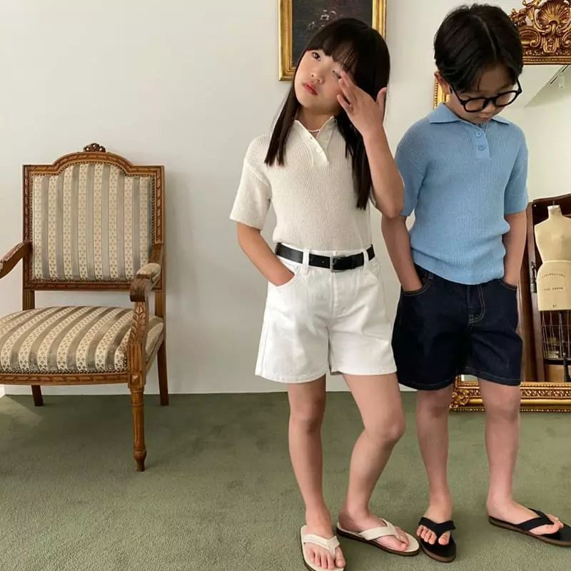 Our - Korean Children Fashion - #Kfashion4kids - Linen Rib Collar Tee - 11
