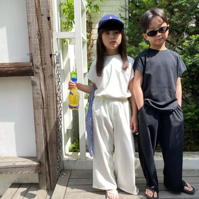 Our - Korean Children Fashion - #designkidswear - Airy Top Bottom Set - 10