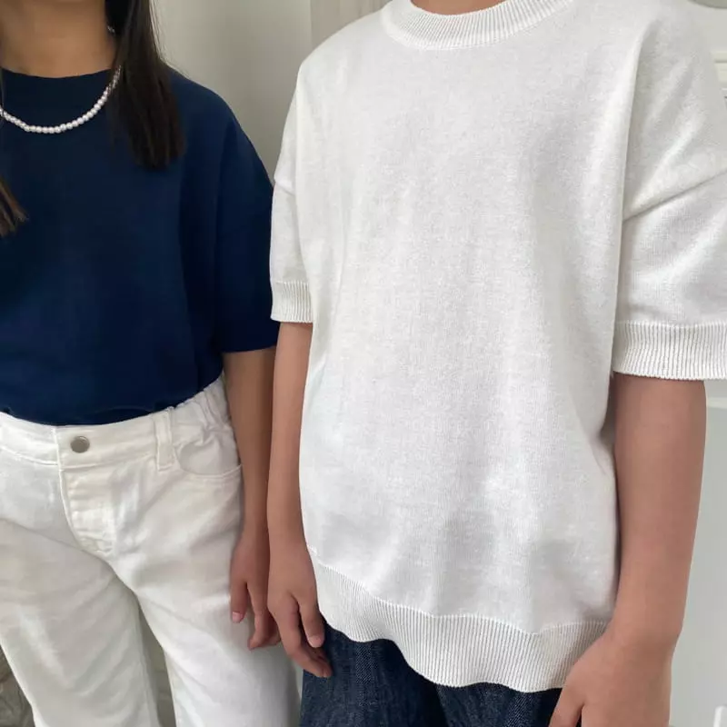 Our - Korean Children Fashion - #designkidswear - Steady Round nit Tee - 3