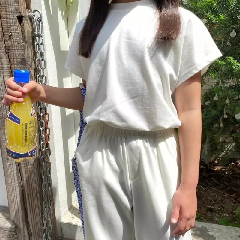 Our - Korean Children Fashion - #discoveringself - Airy Top Bottom Set - 11