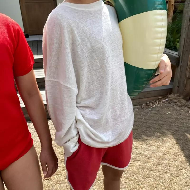 Our - Korean Children Fashion - #kidsshorts - Ade Linen Tee - 11