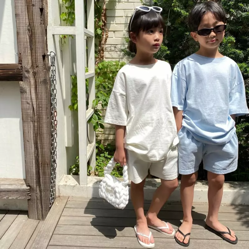 Our - Korean Children Fashion - #littlefashionista - Us Paint Top Bottom Set - 2